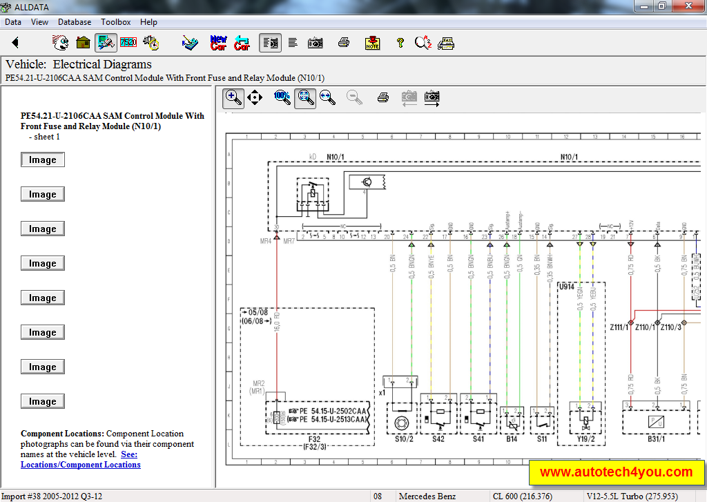 برنامج صيانة السيارات Alldata V10.52 2013 professional automotive wiring diagrams on dvd 
